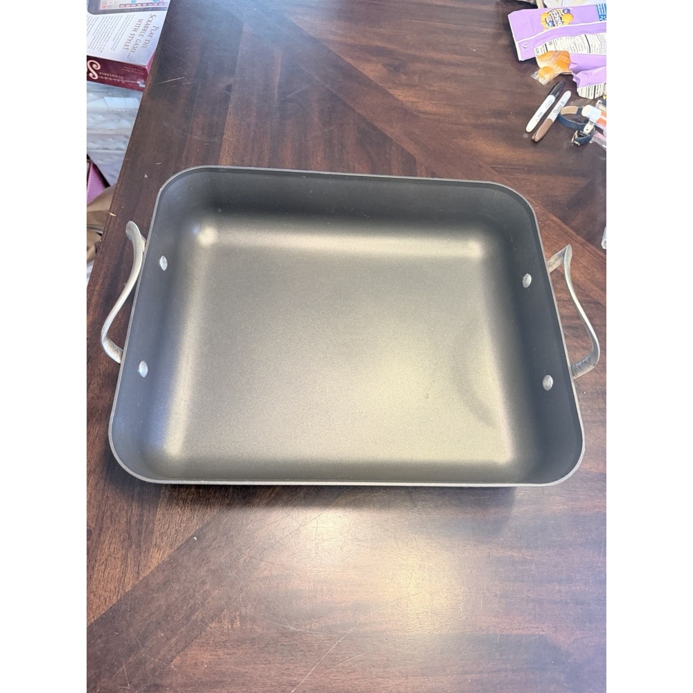 calphalon hard anodized roaster roasting pan 16x13 #1810